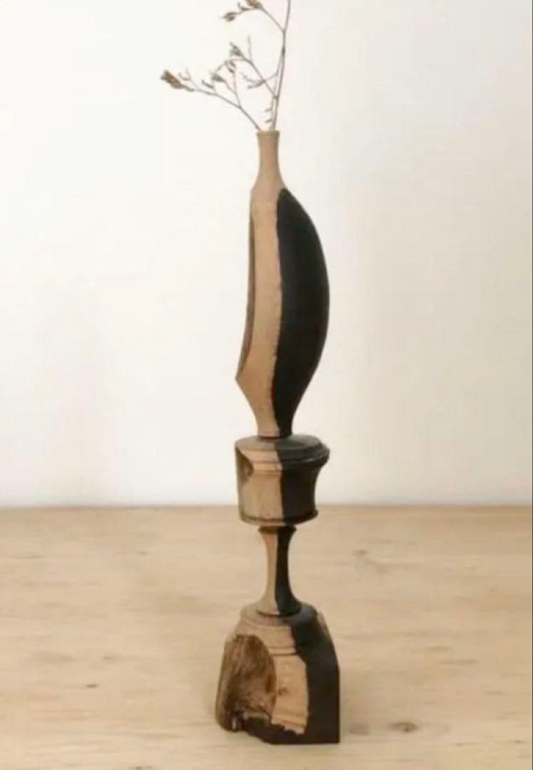 市川岳人　ドライフラワー　花器