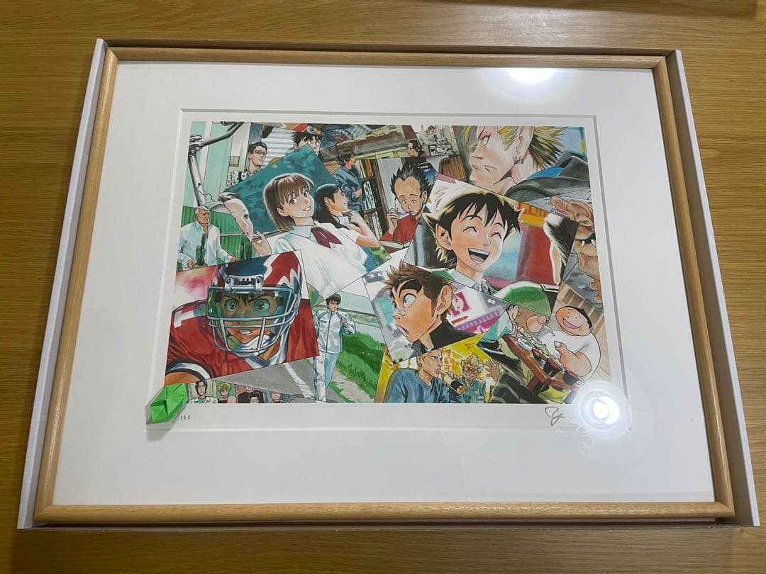 アイシールド21 複製原画 村田雄介 直筆サイン　リトグラフ