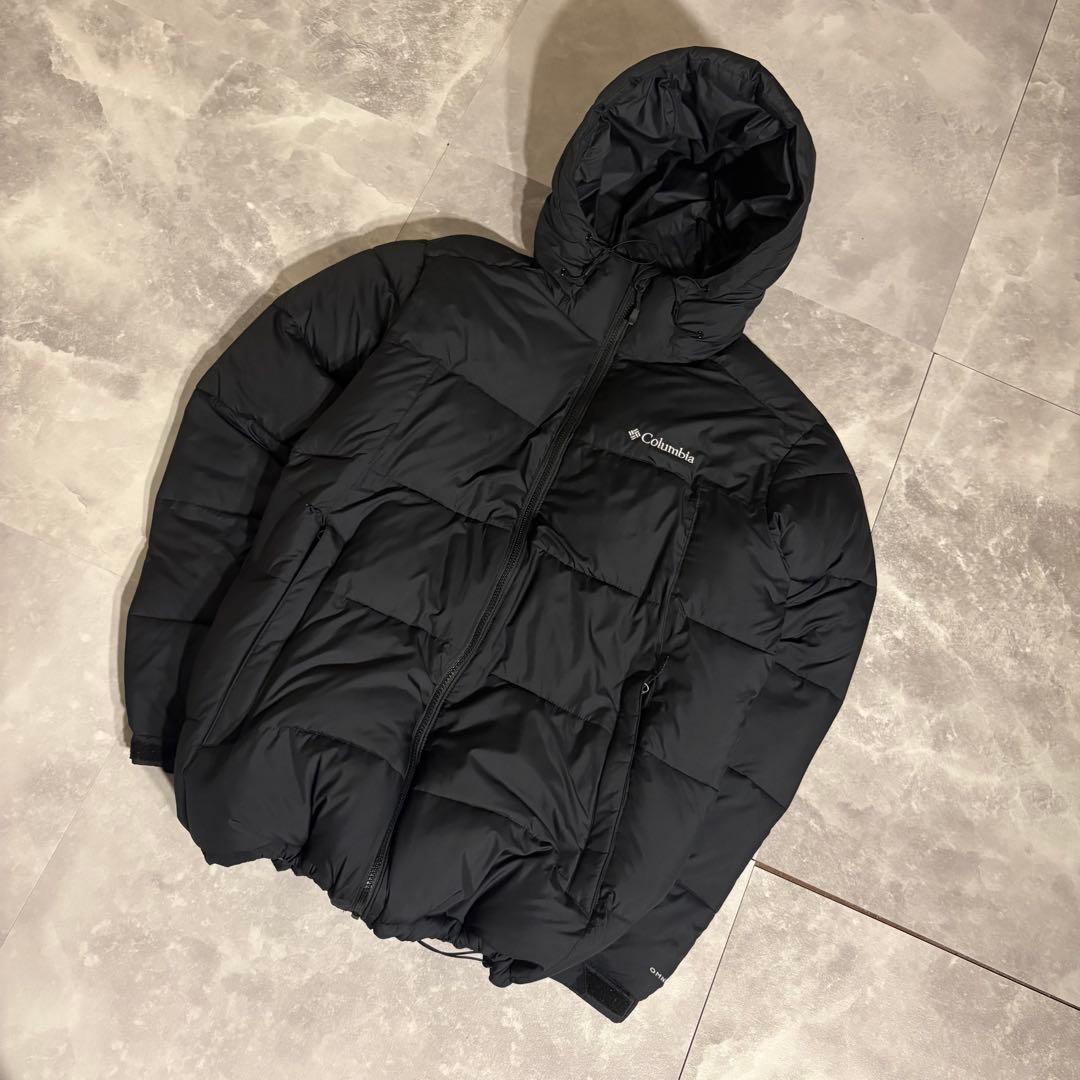 【大人気❗️即完売❗️】極暖！columbia ダウン 黒 ブラック XL