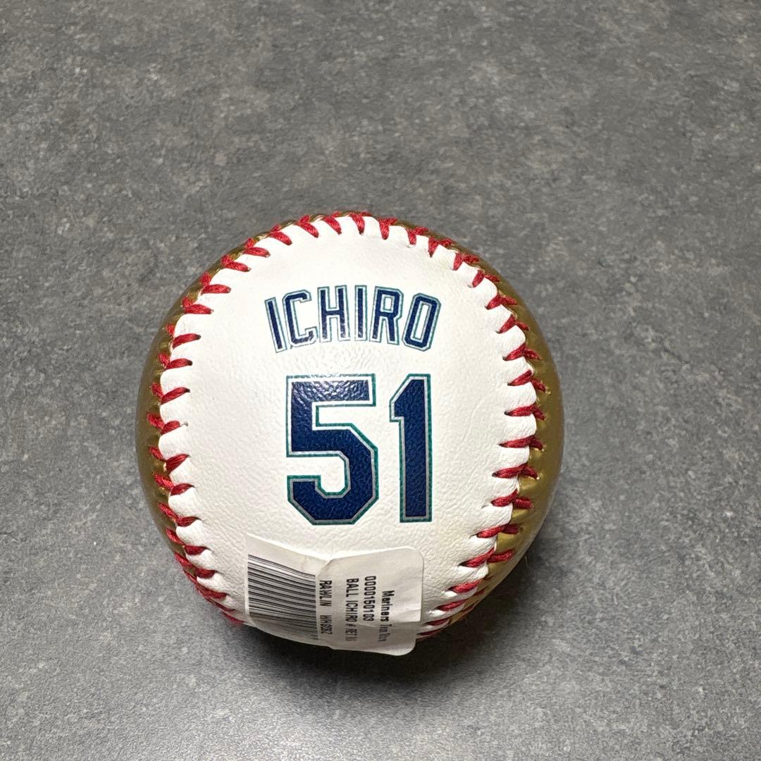 【貴重・限定数】イチロー 背番号51 永久欠番 引退記念ボール 殿堂入りゴールド