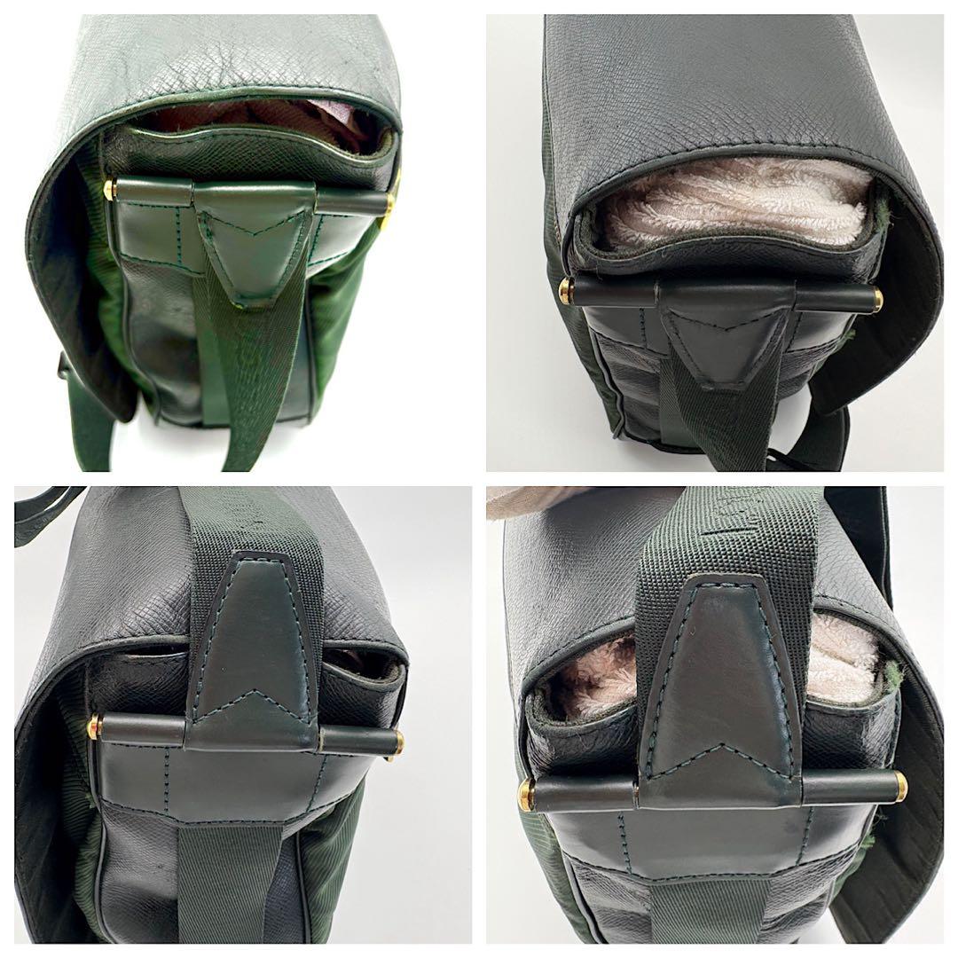 VUITTON ヴィクトール　メッセンジャーバック　ダークグリーン　斜め掛け