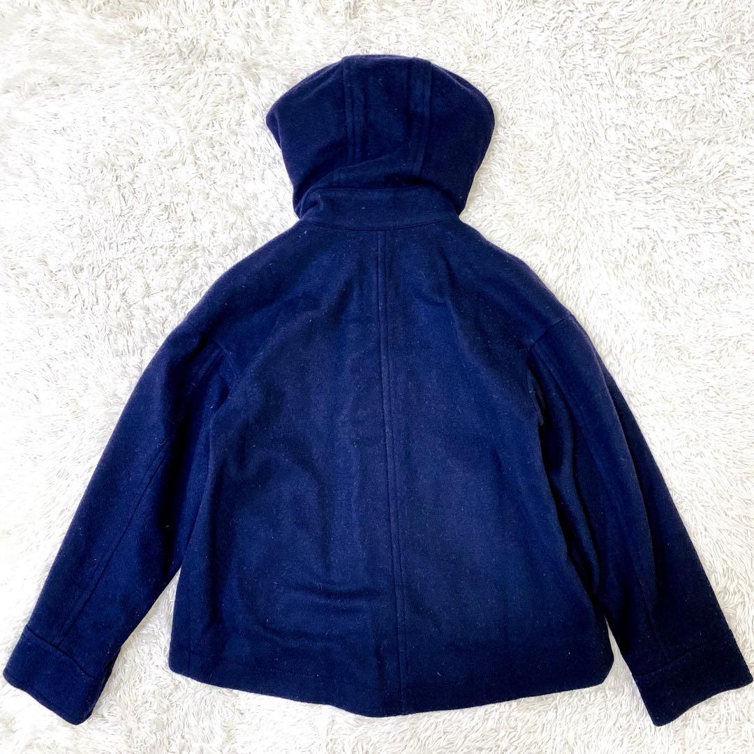 ブルーレーベルクレストブリッジ ウールフーデットショートコート 36 S相当