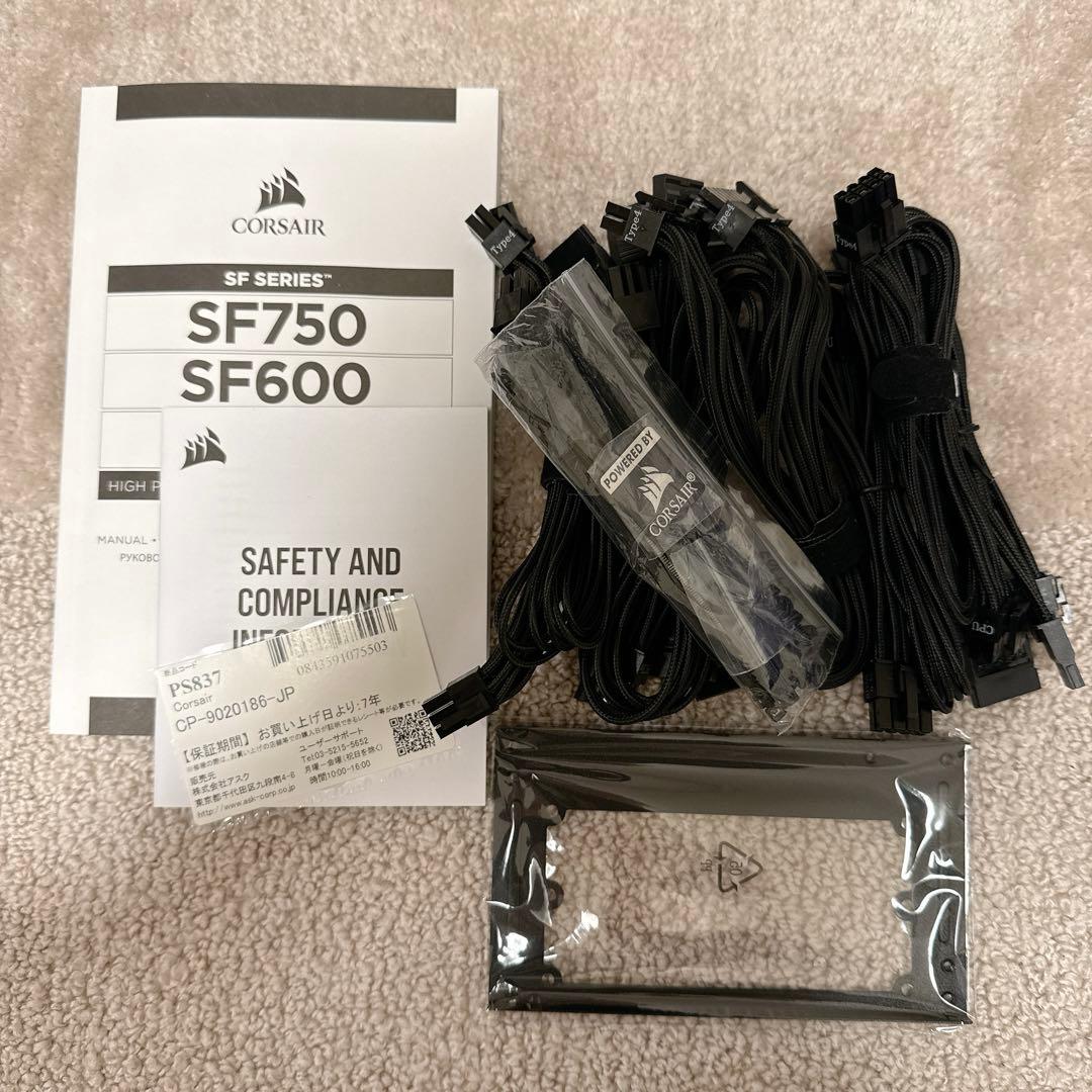 Corsair SF750 PC電源ユニット 80PLUS PLATINUM