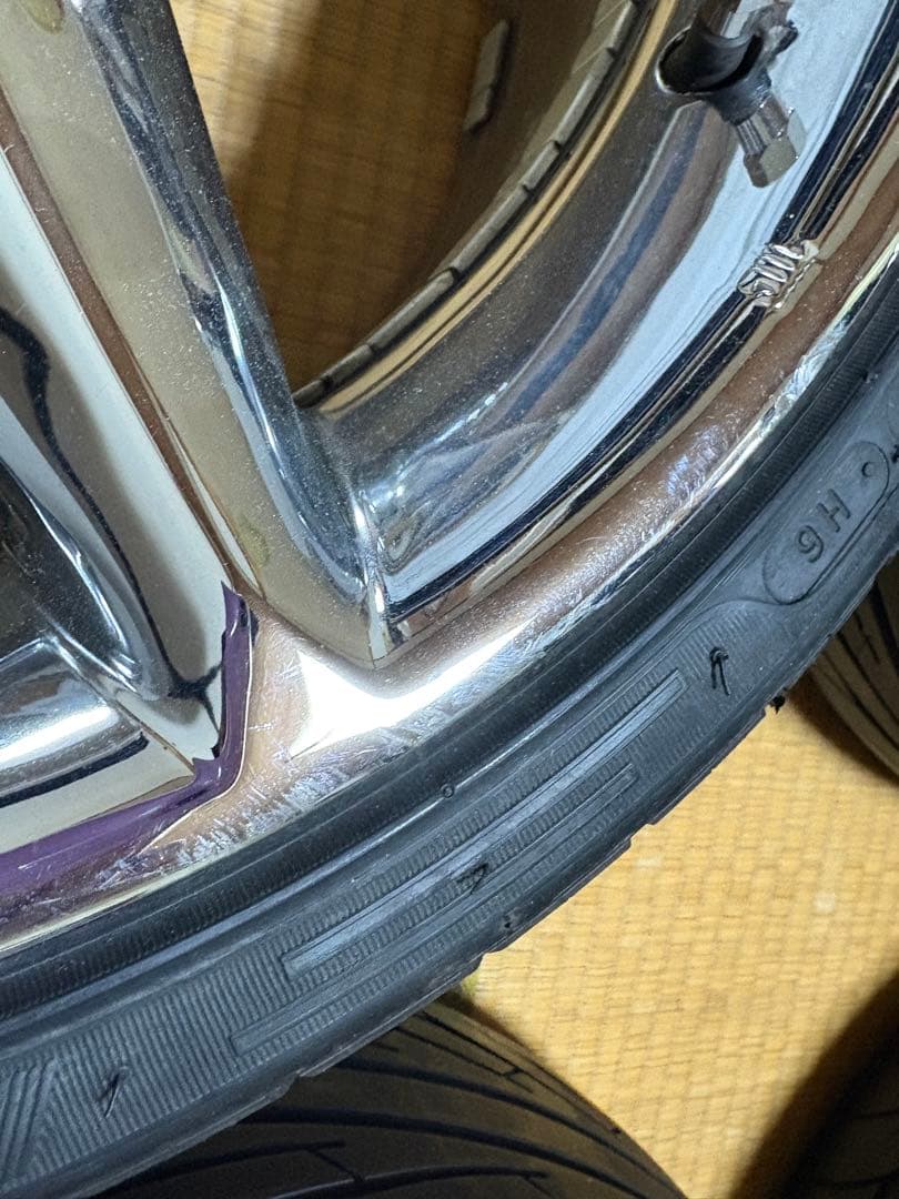 お値下げ更新済！稀少！ポラリス デコルサホイールセット4本　17インチ7.5J