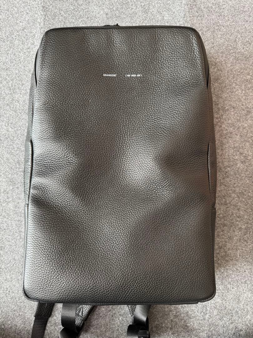 GRAMS28 バックパック150 デイパック イタリアン レザー ブラック