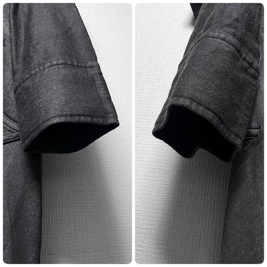 ヴィヴィアンウエストウッド ビッグフード デニム調コート 変形 ロング丈 38