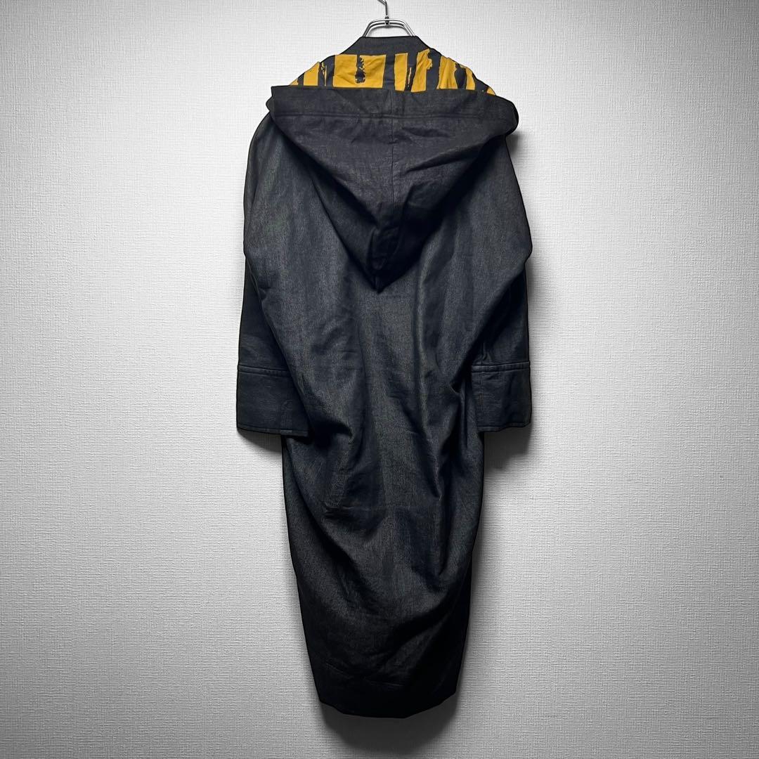 ヴィヴィアンウエストウッド ビッグフード デニム調コート 変形 ロング丈 38