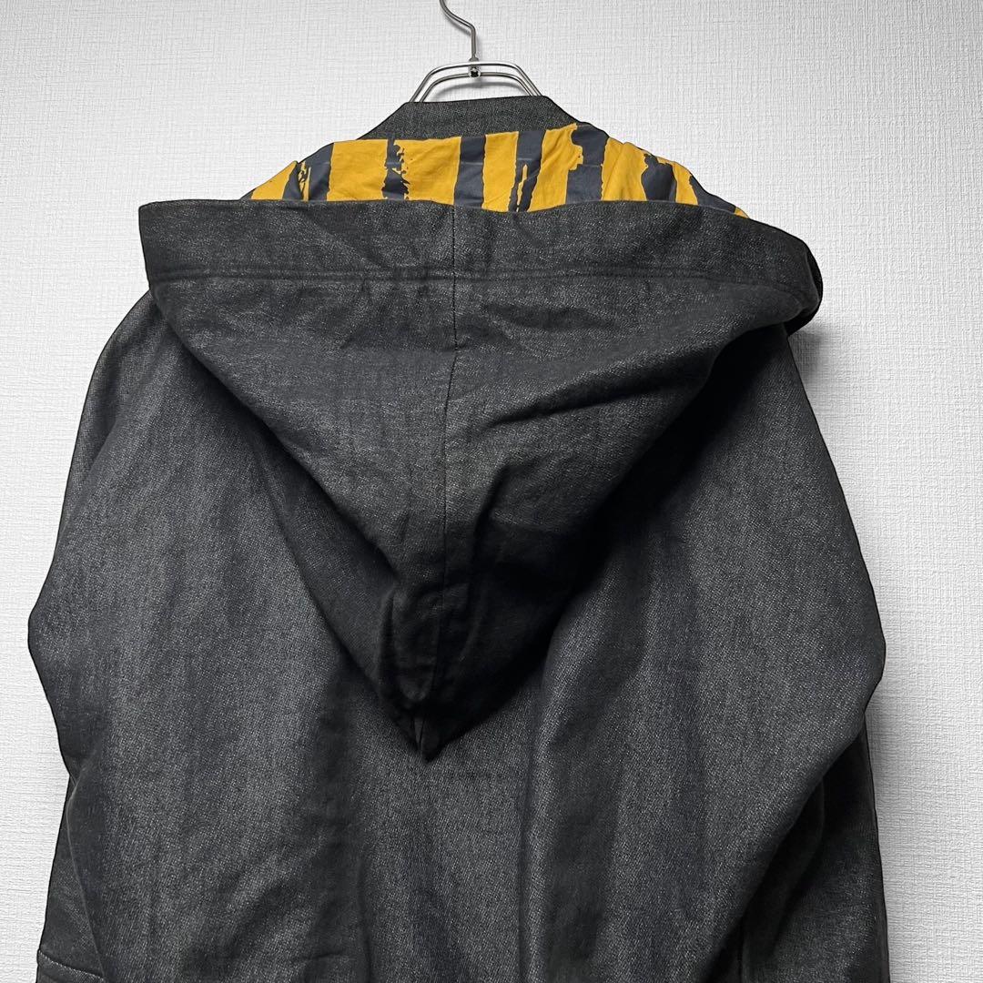 ヴィヴィアンウエストウッド ビッグフード デニム調コート 変形 ロング丈 38