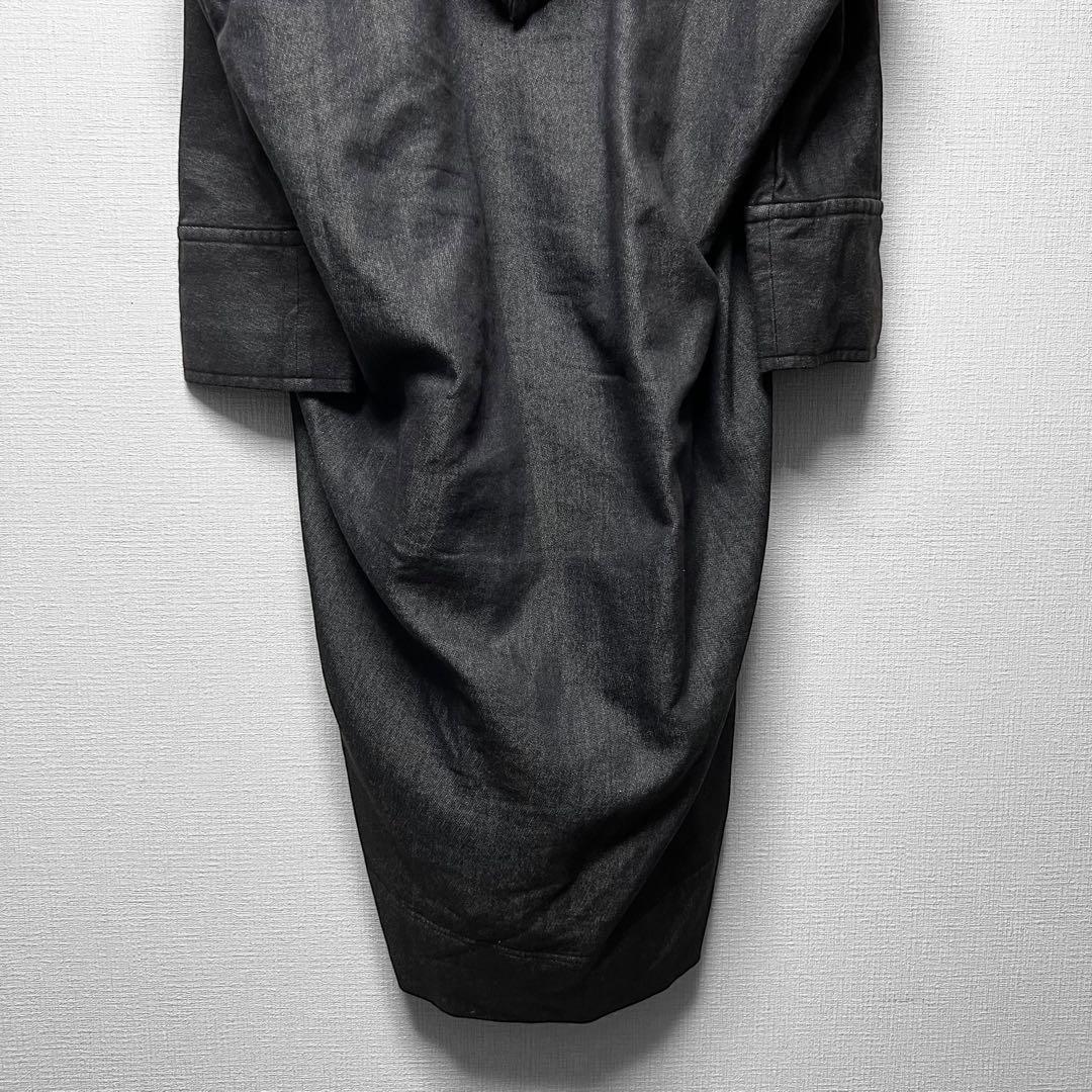 ヴィヴィアンウエストウッド ビッグフード デニム調コート 変形 ロング丈 38