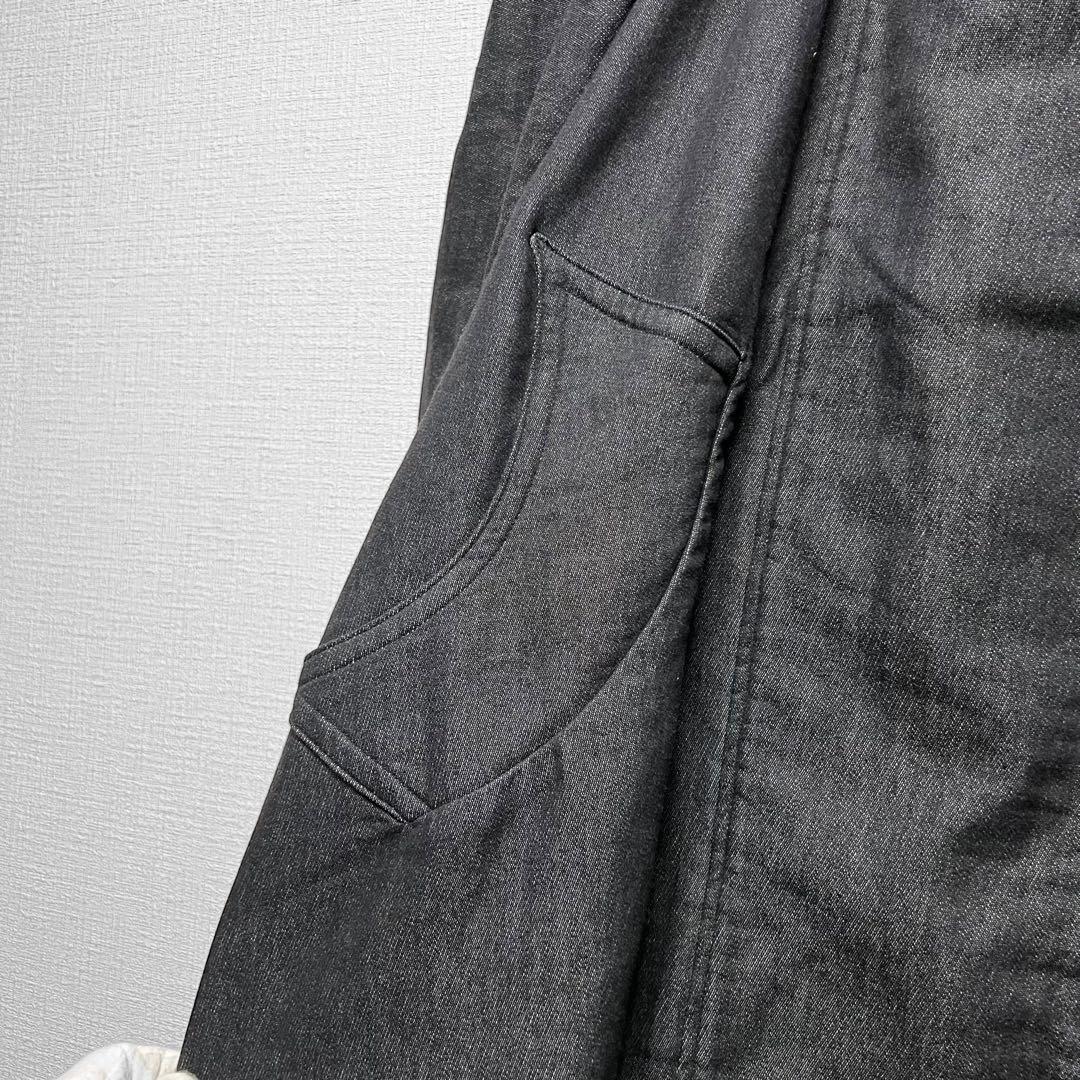 ヴィヴィアンウエストウッド ビッグフード デニム調コート 変形 ロング丈 38