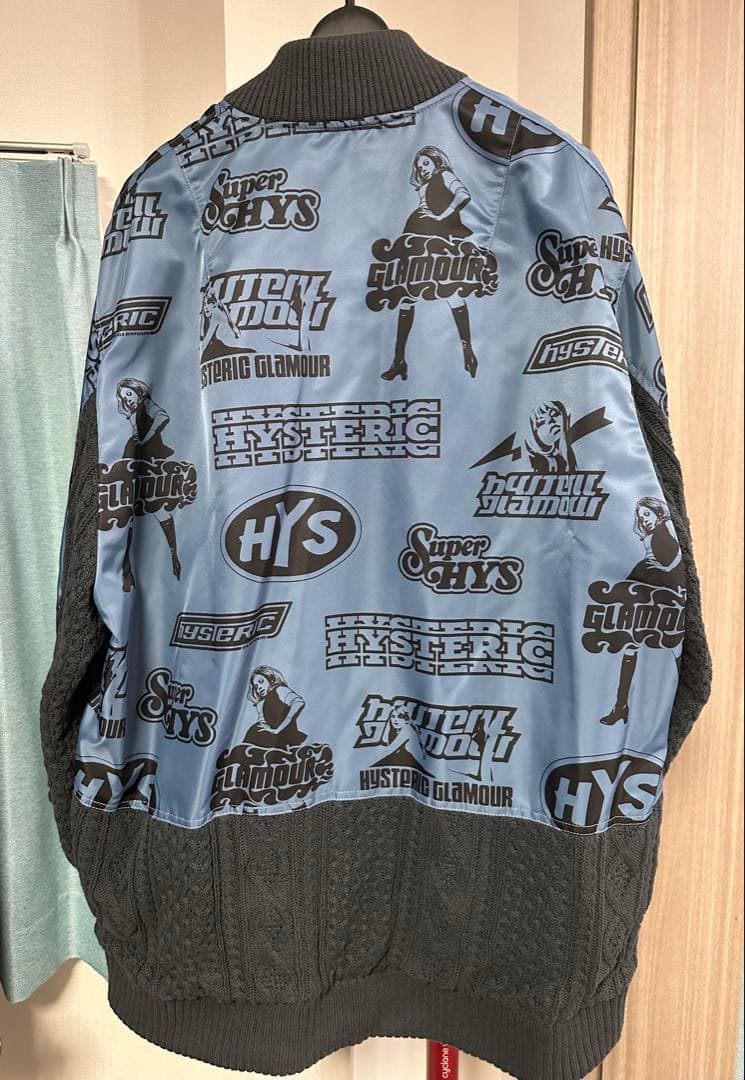 超値下げ　【超希少】ヒステリックグラマー ニットリメイク　MA-1ジャケット