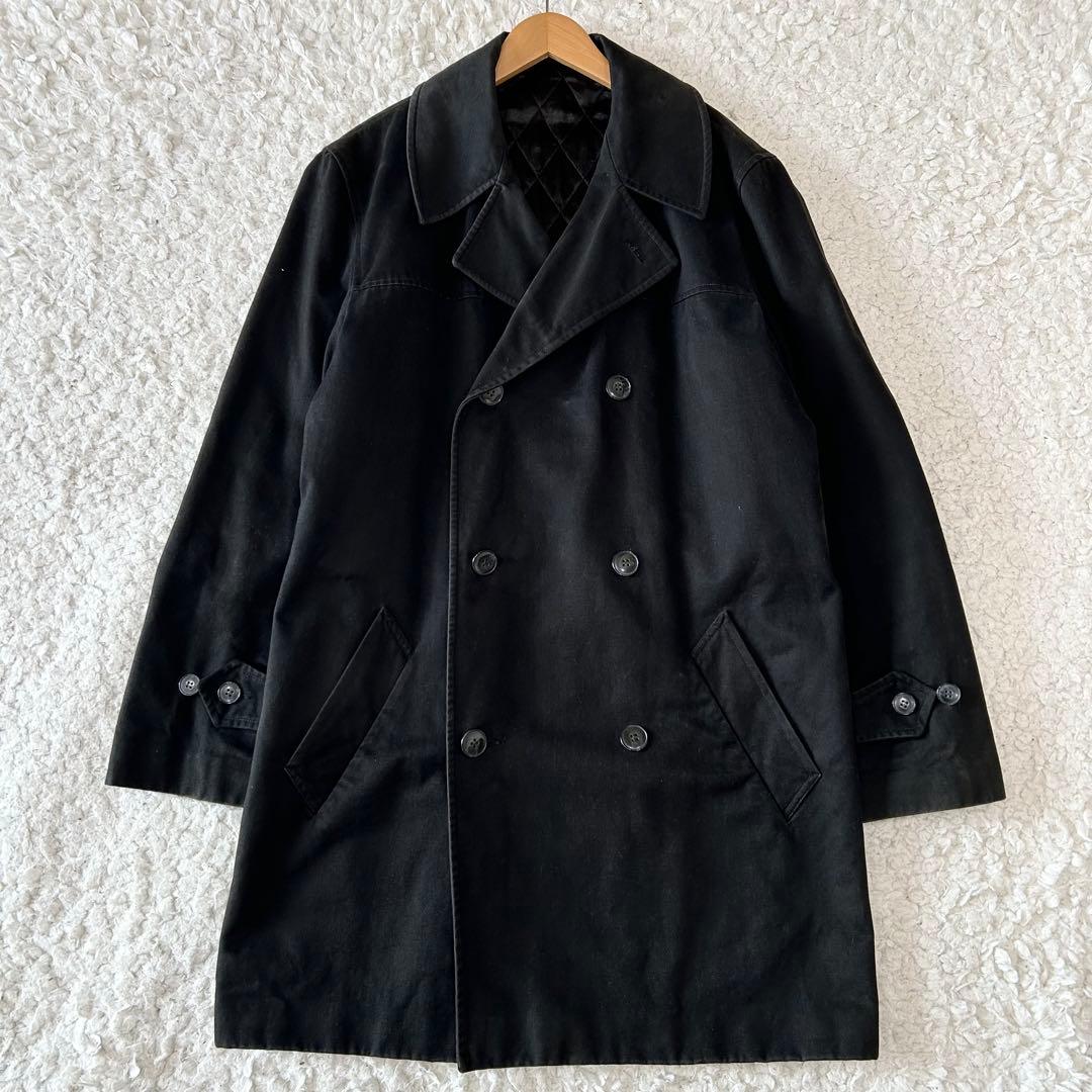 【agnes b. homme】 キルティング ピーコート フランス製