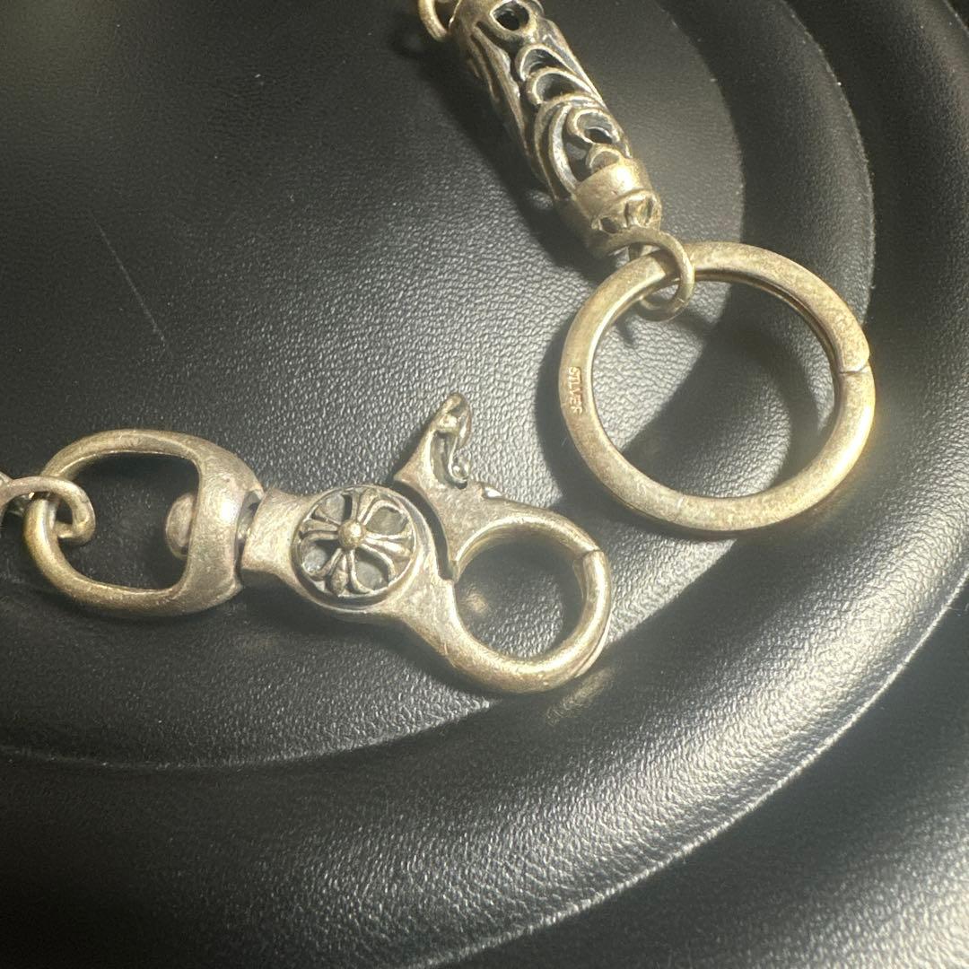 シルバー装飾ウォレットチェーン