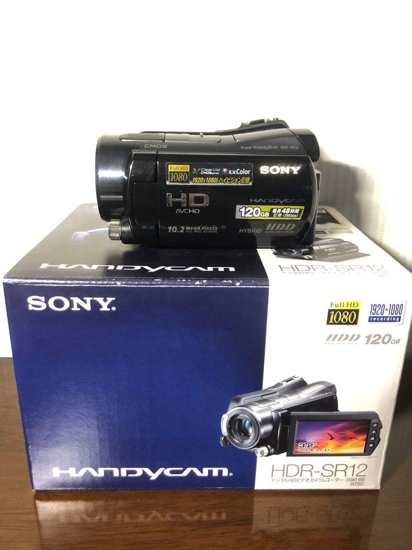 SONY HDR-SR12 ビデオカメラ 周辺機器セット　中古品