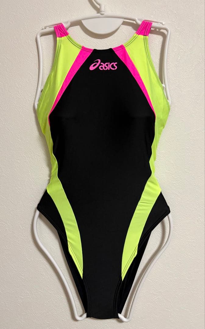 ASICS ブラック× 蛍光イエロー × ピンク 旧式ハイドロCD