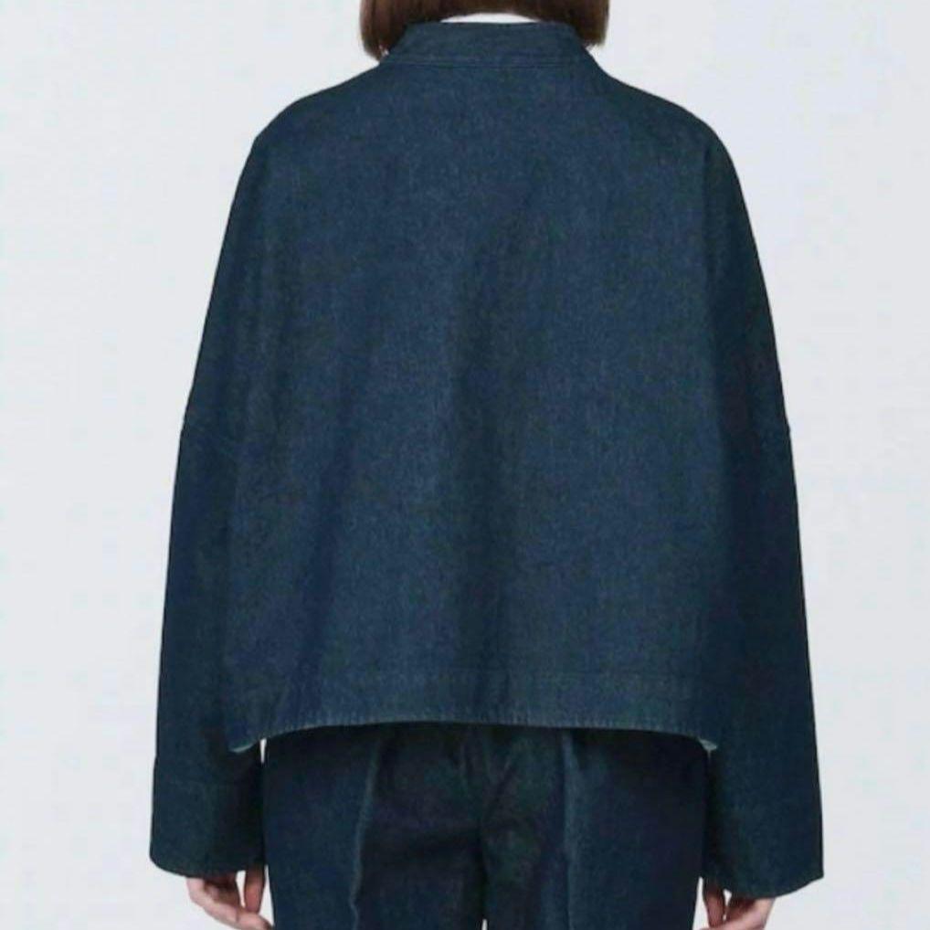 無印良品　和紙混 デニムジャケット S