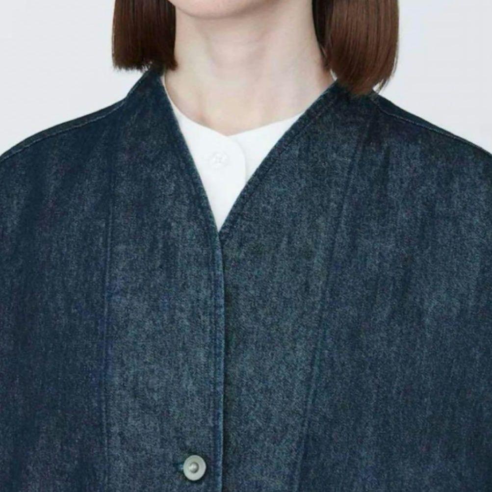 無印良品　和紙混 デニムジャケット S
