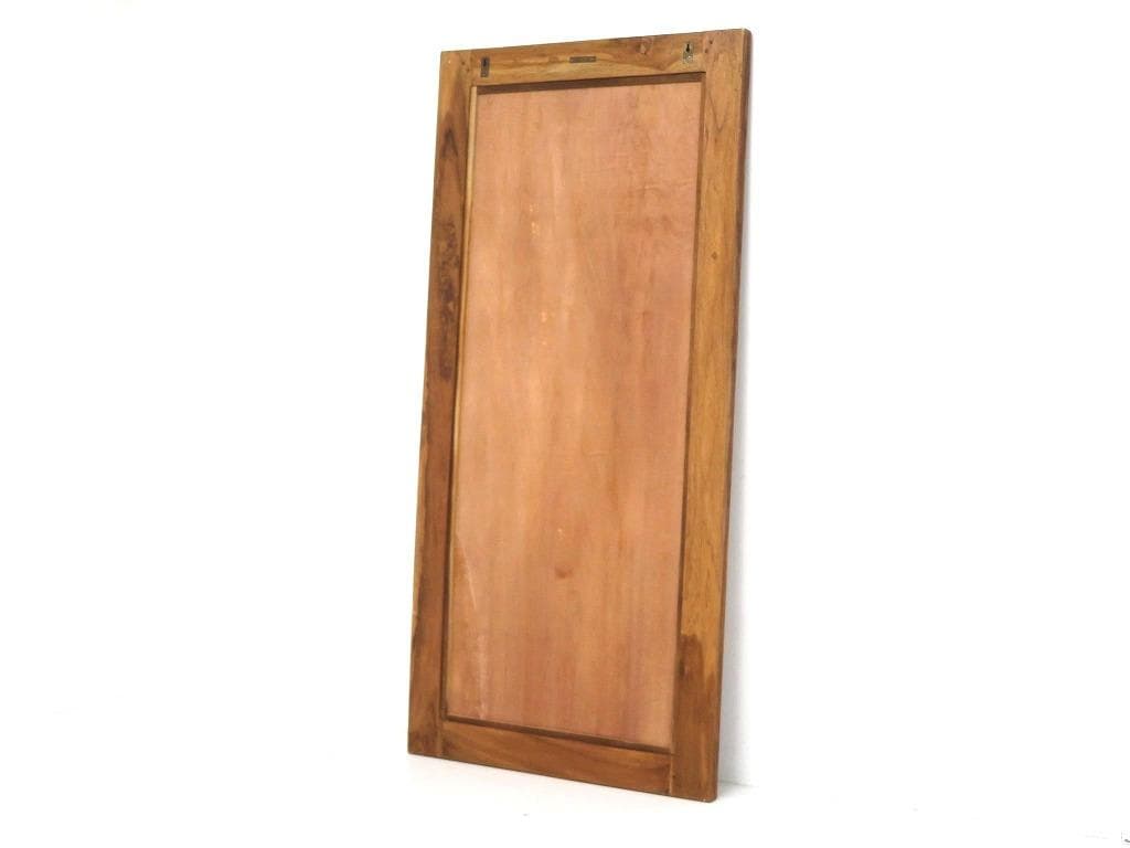 展示品　アデペシュ　チーク材　大型　壁付け鏡　姿見　ミラー　アパレル　店舗什器