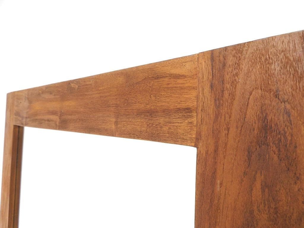 展示品　アデペシュ　チーク材　大型　壁付け鏡　姿見　ミラー　アパレル　店舗什器