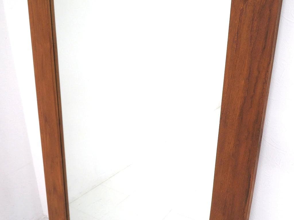 展示品　アデペシュ　チーク材　大型　壁付け鏡　姿見　ミラー　アパレル　店舗什器