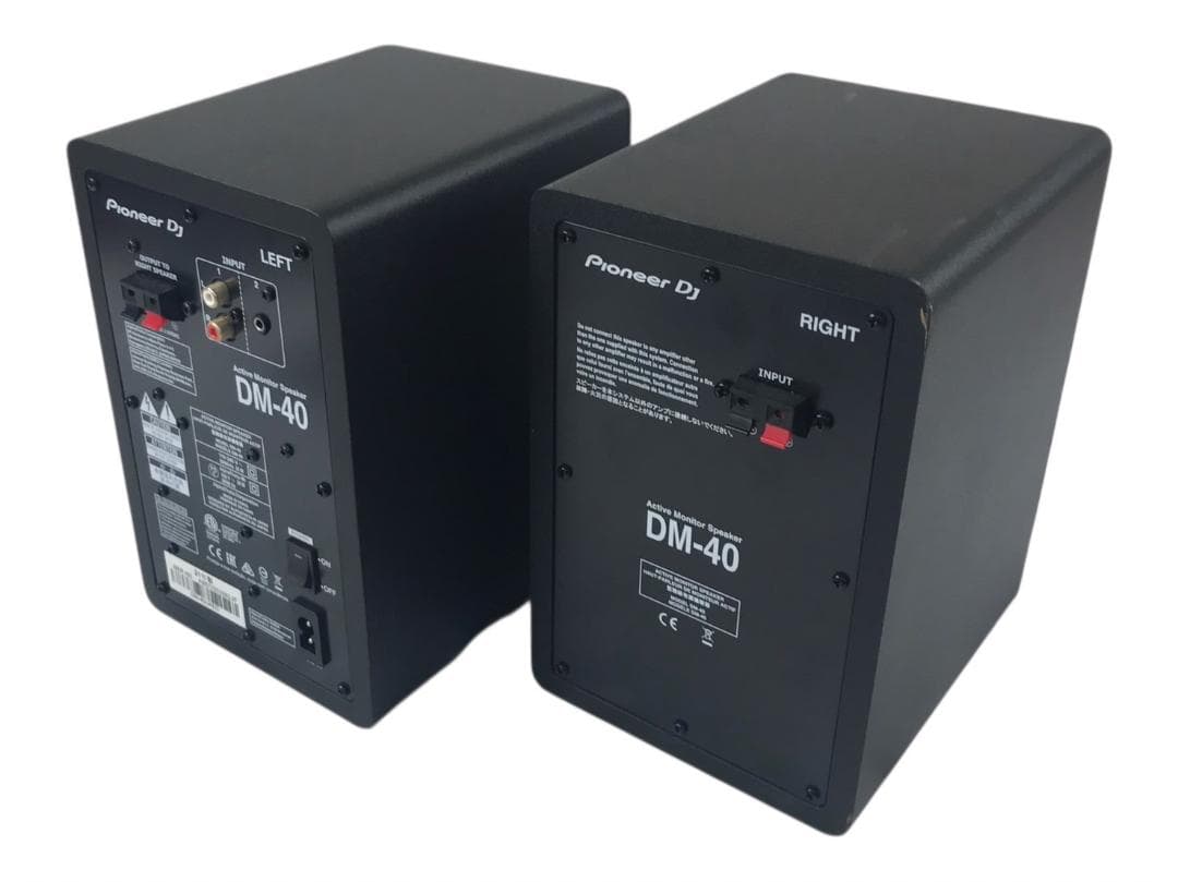 ★良品★パイオニアDJ 4インチ 2way モニタースピーカー DM-40D 黒