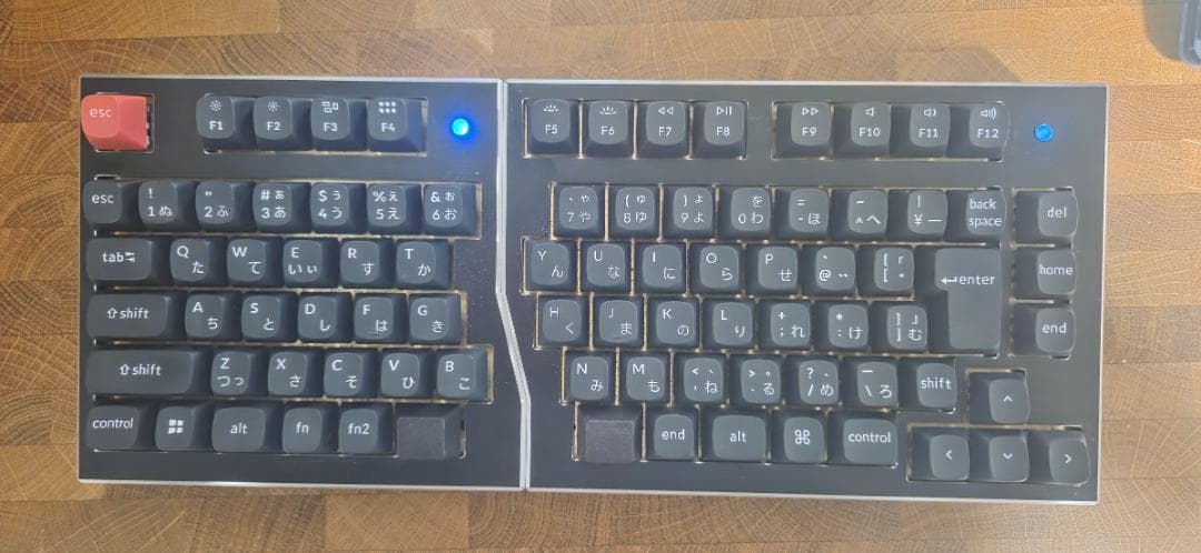 waffree 無線　完全分割　キーボード 日本語配列　テンキーレス　80%