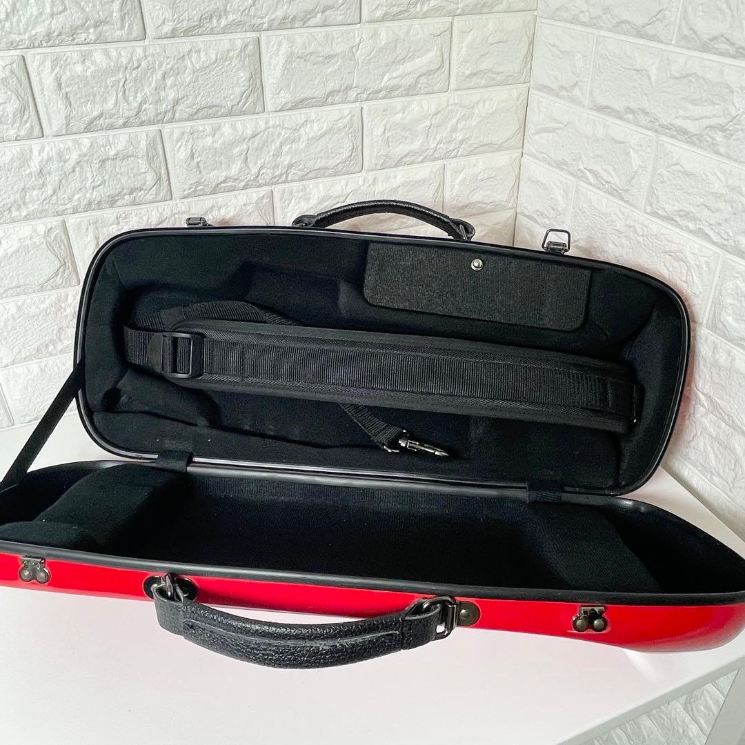 C.C.シャイニーケースII トランペット用 ハードケース レッド