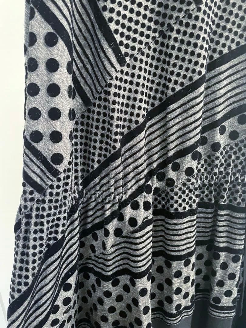 トクコプルミエヴォル/ドット柄Aラインチュニック