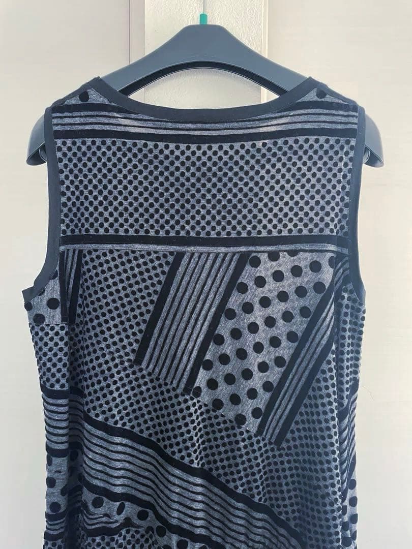 トクコプルミエヴォル/ドット柄Aラインチュニック