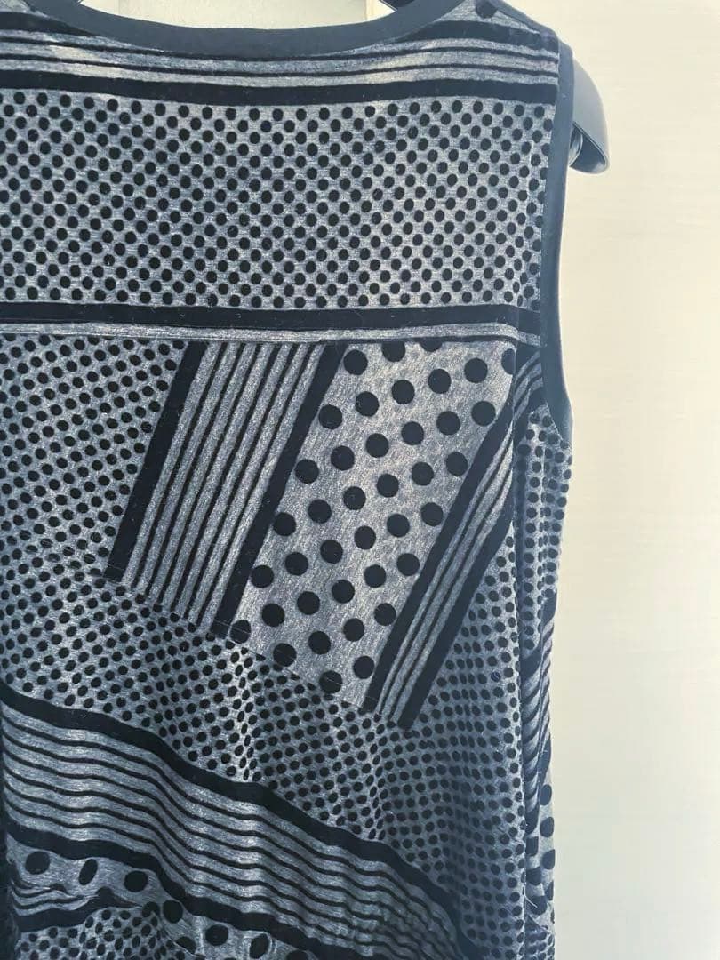 トクコプルミエヴォル/ドット柄Aラインチュニック