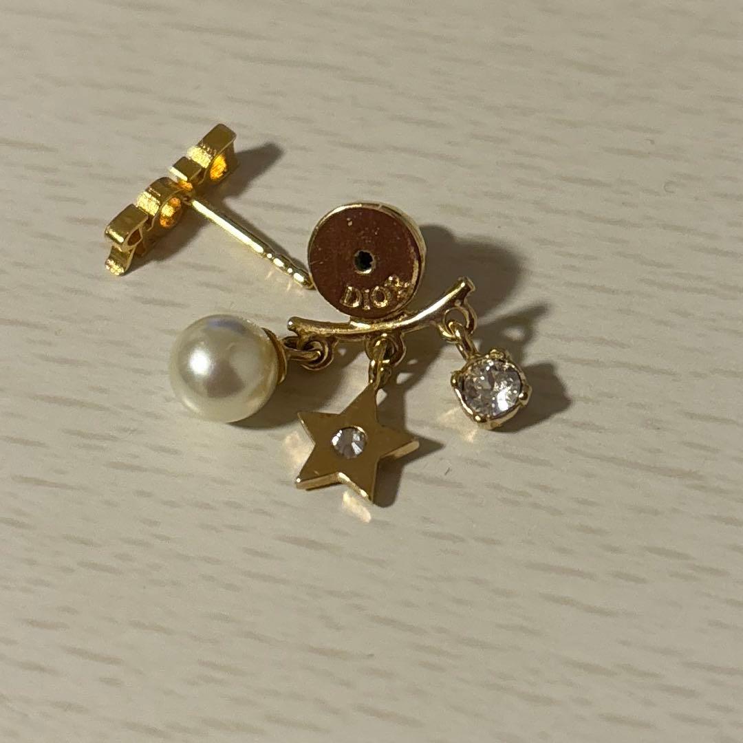Dior ピアス レボリューション 片方 片耳 パール スター ロゴ ビジュー