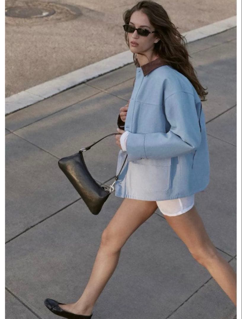 タグ付き新品★ZARAのコントラストカラーパフジャケット★Sサイズ★