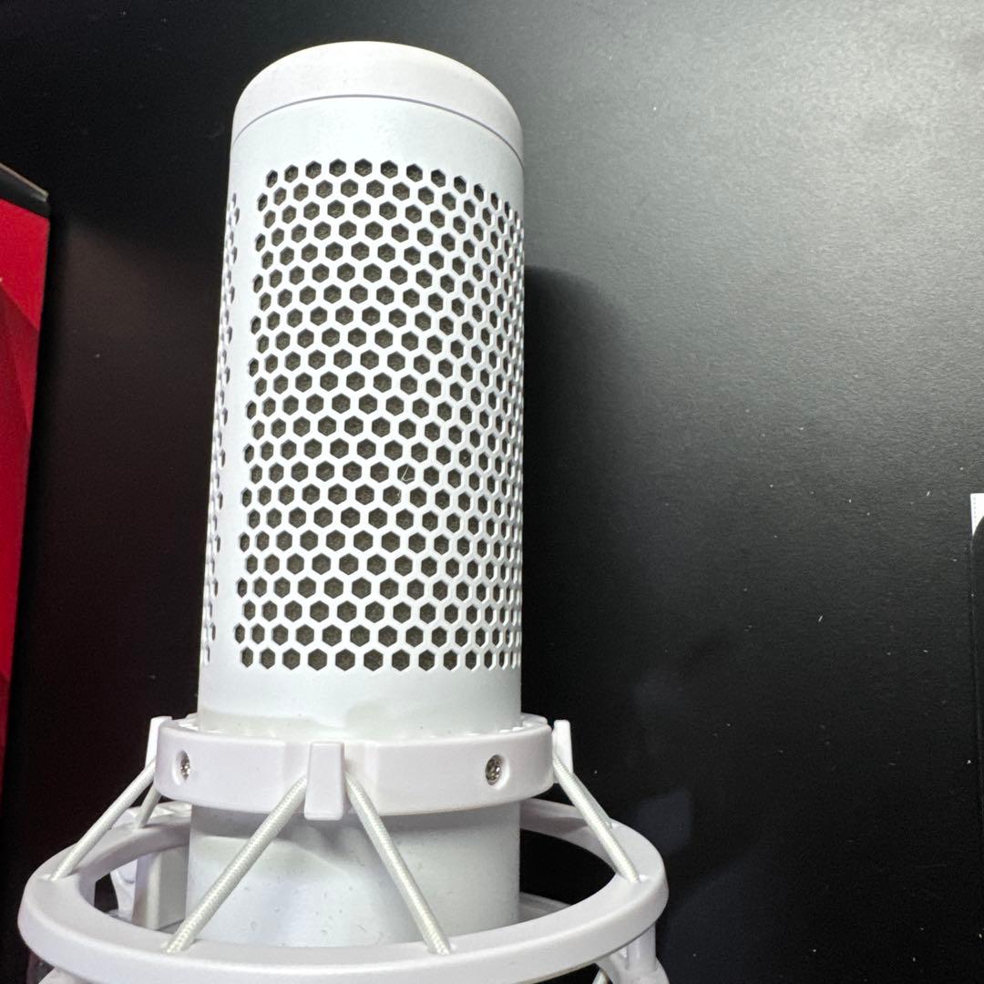 HYPERX QUADCAST S ホワイト コンデンサーマイク ゲーミング