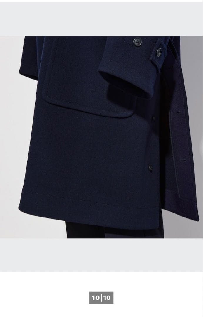 新品未使用 uniqlo プラスJ ネイビー ダッフルコート L