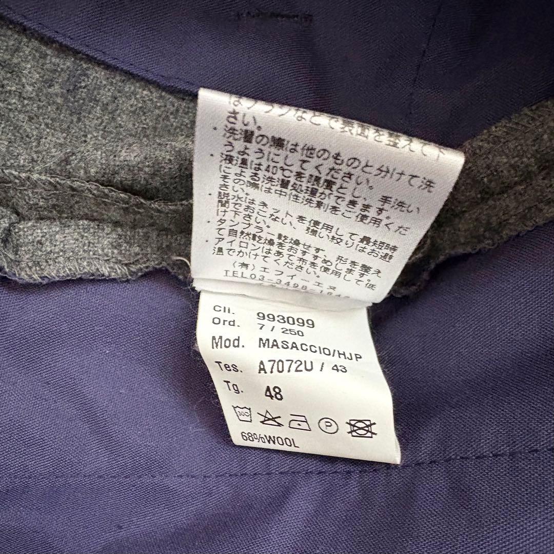 美品 ジャブス アルキヴィオ マサッチョ スラックス 48 グレー 永久クリース