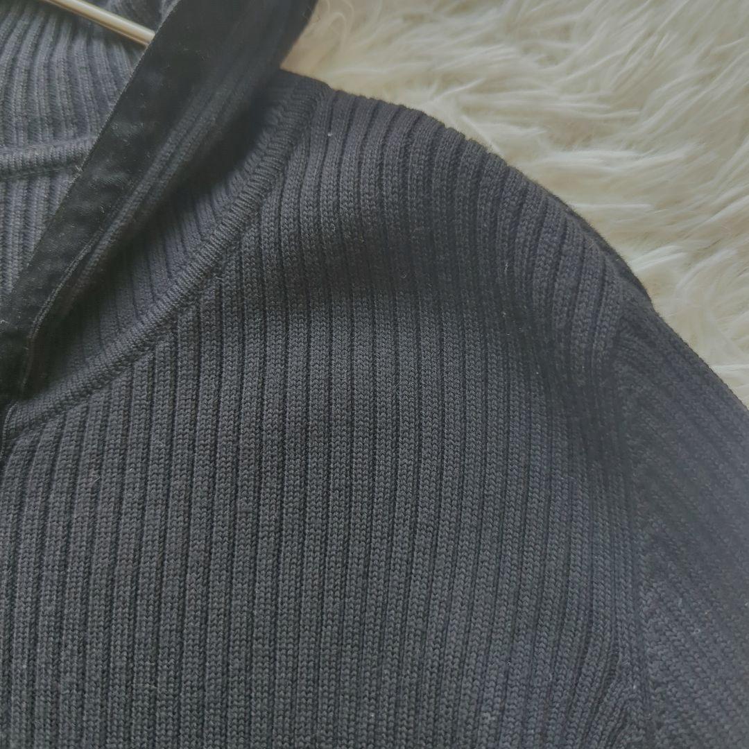 美品✨️FOXEY フォクシー フードパーカー　ウール　リブニット　ベロア　40