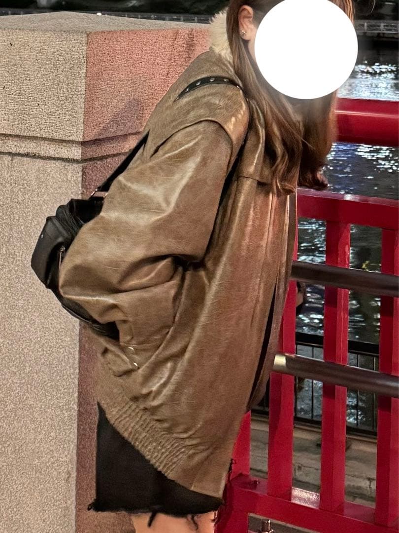 jouetie ファーカラーボンバージャケット