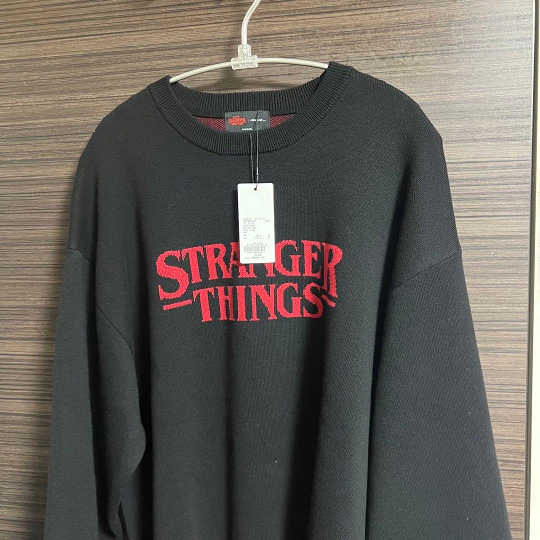 STRANGER THINGS コラボジャカードニットプルオーバー L