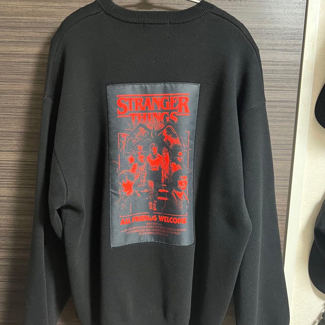 STRANGER THINGS コラボジャカードニットプルオーバー L