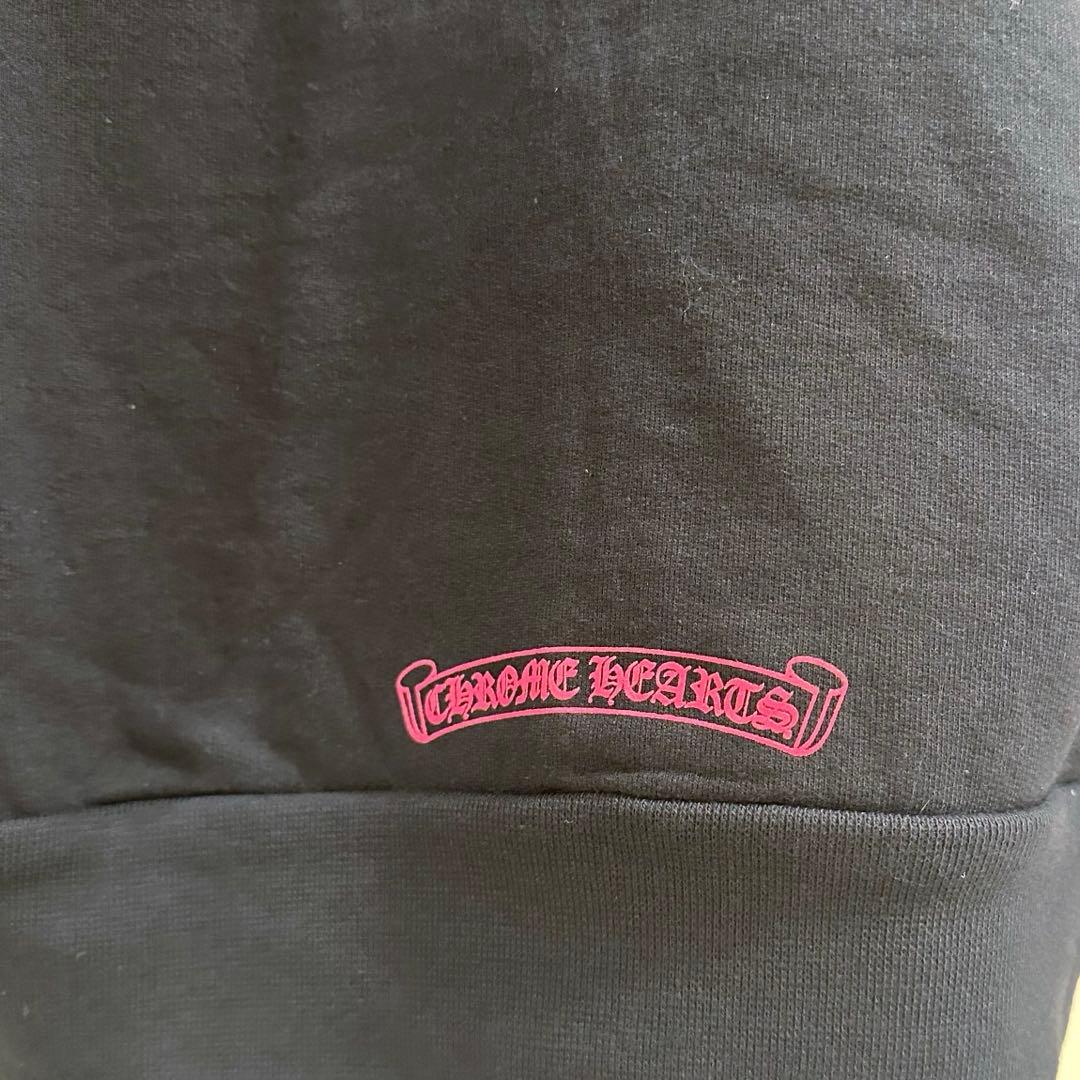 【新品正規品】CHROME HEARTS パーカー　M ピンク　ブラック