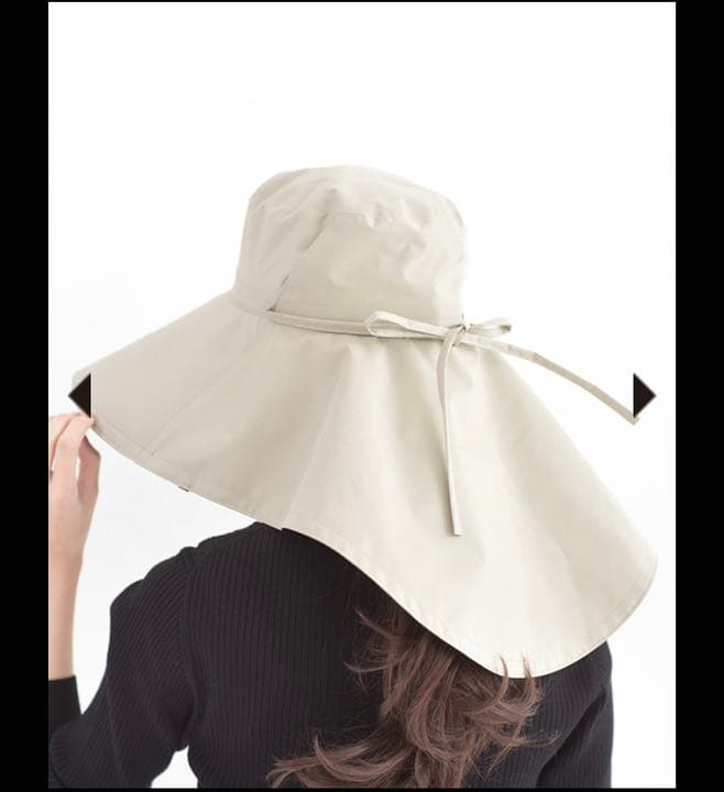 サンバリア100 オーバルハット ベージュ