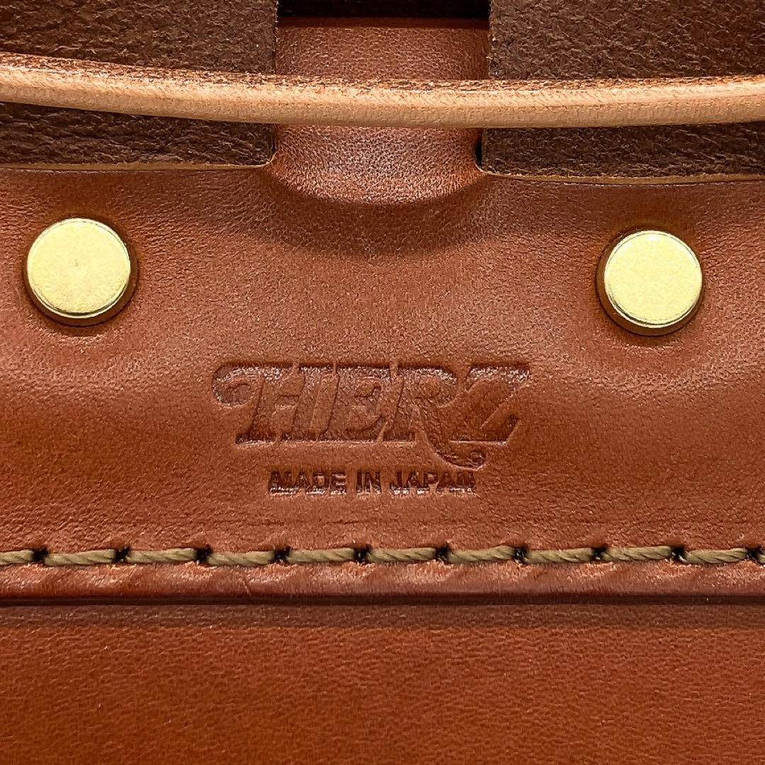 【HERZ】リュック　バックパック　レザー　ブラウン