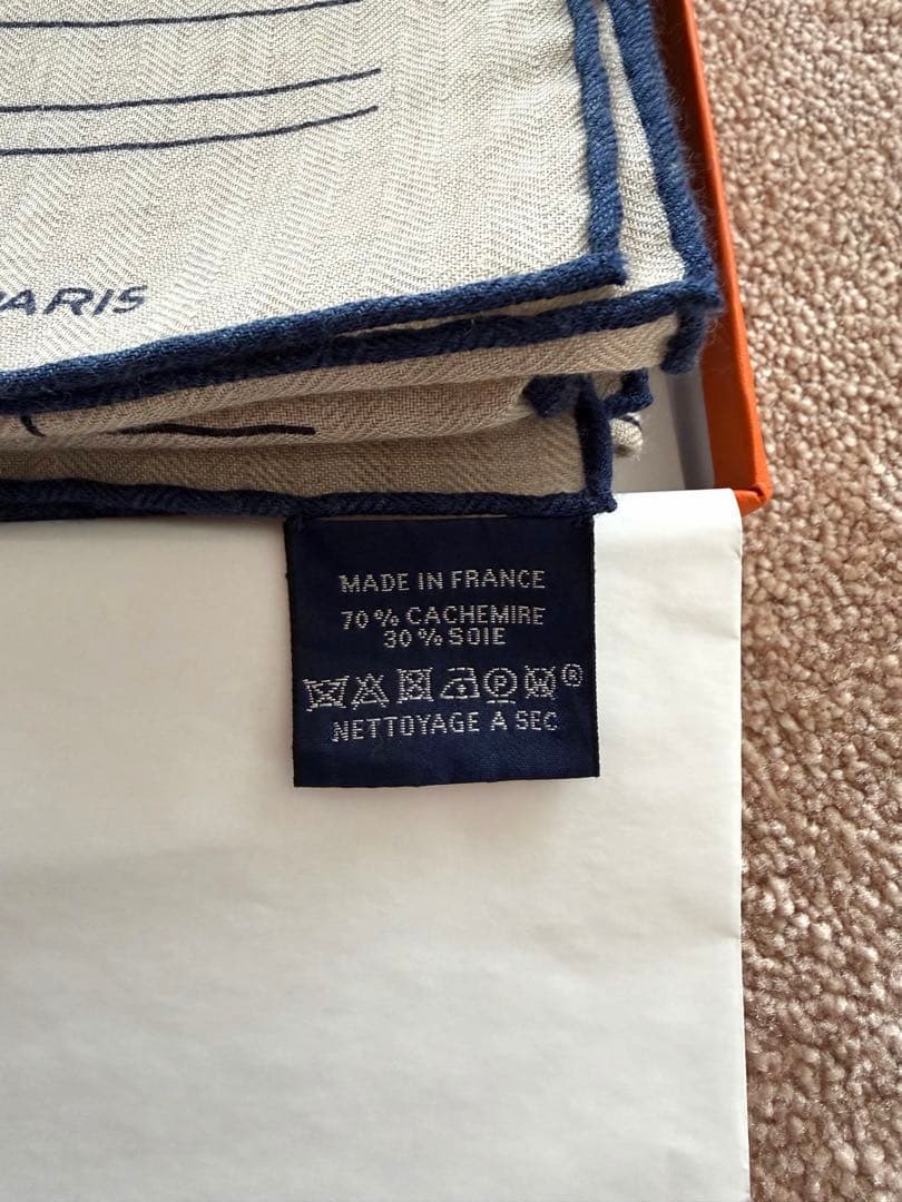 HERMÈS カレジェアン カシミヤシルク