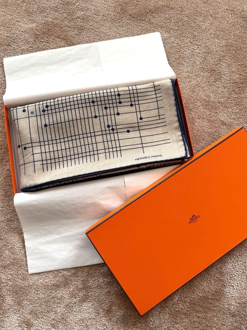 HERMÈS カレジェアン カシミヤシルク