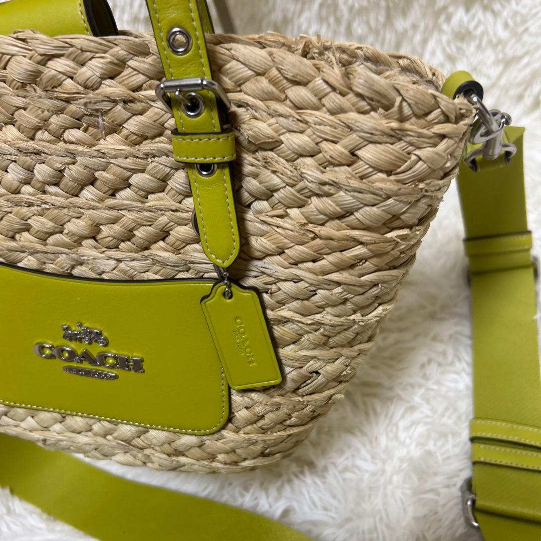 美品　コーチ CJ519 ショルダーバック 2WAY　ハンドバック　カゴバック