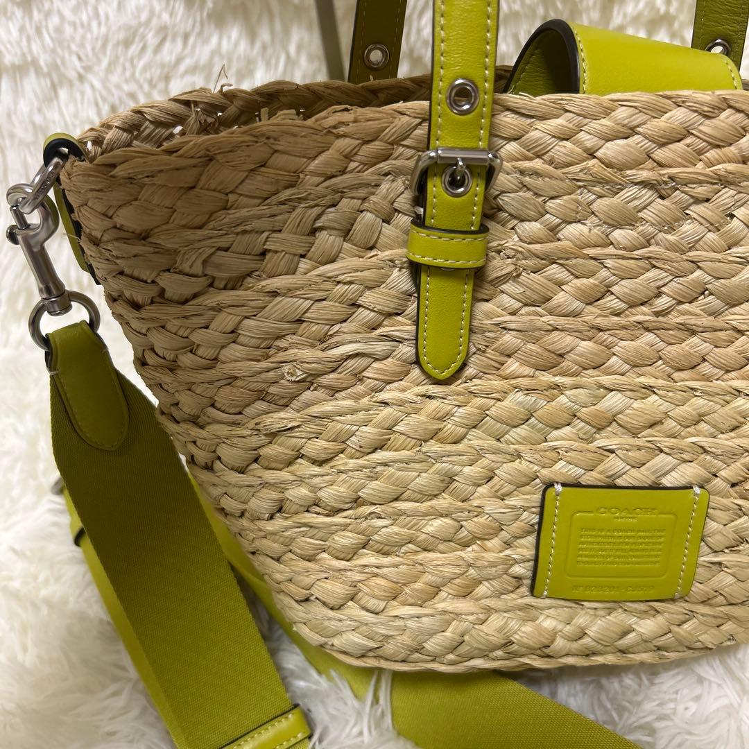 美品　コーチ CJ519 ショルダーバック 2WAY　ハンドバック　カゴバック