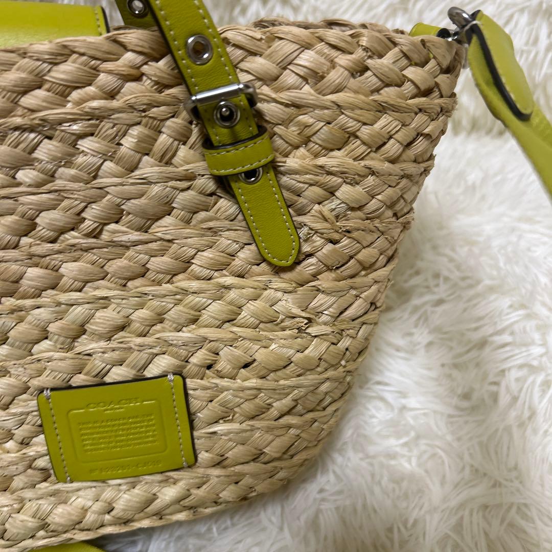 美品　コーチ CJ519 ショルダーバック 2WAY　ハンドバック　カゴバック