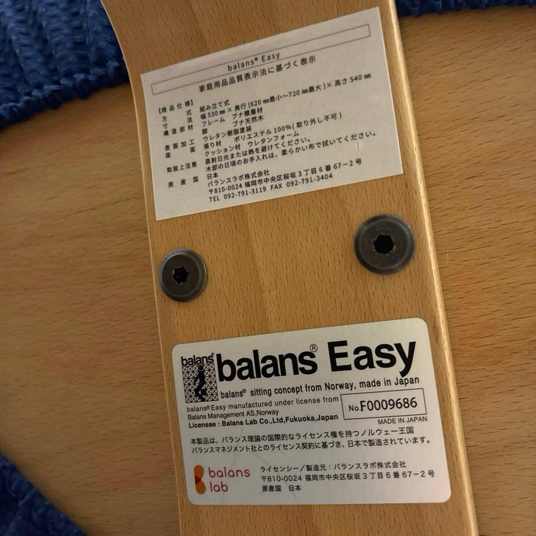 【美品】バランスイージー ブラウン ブルーカバー 通常フレーム オプション付き
