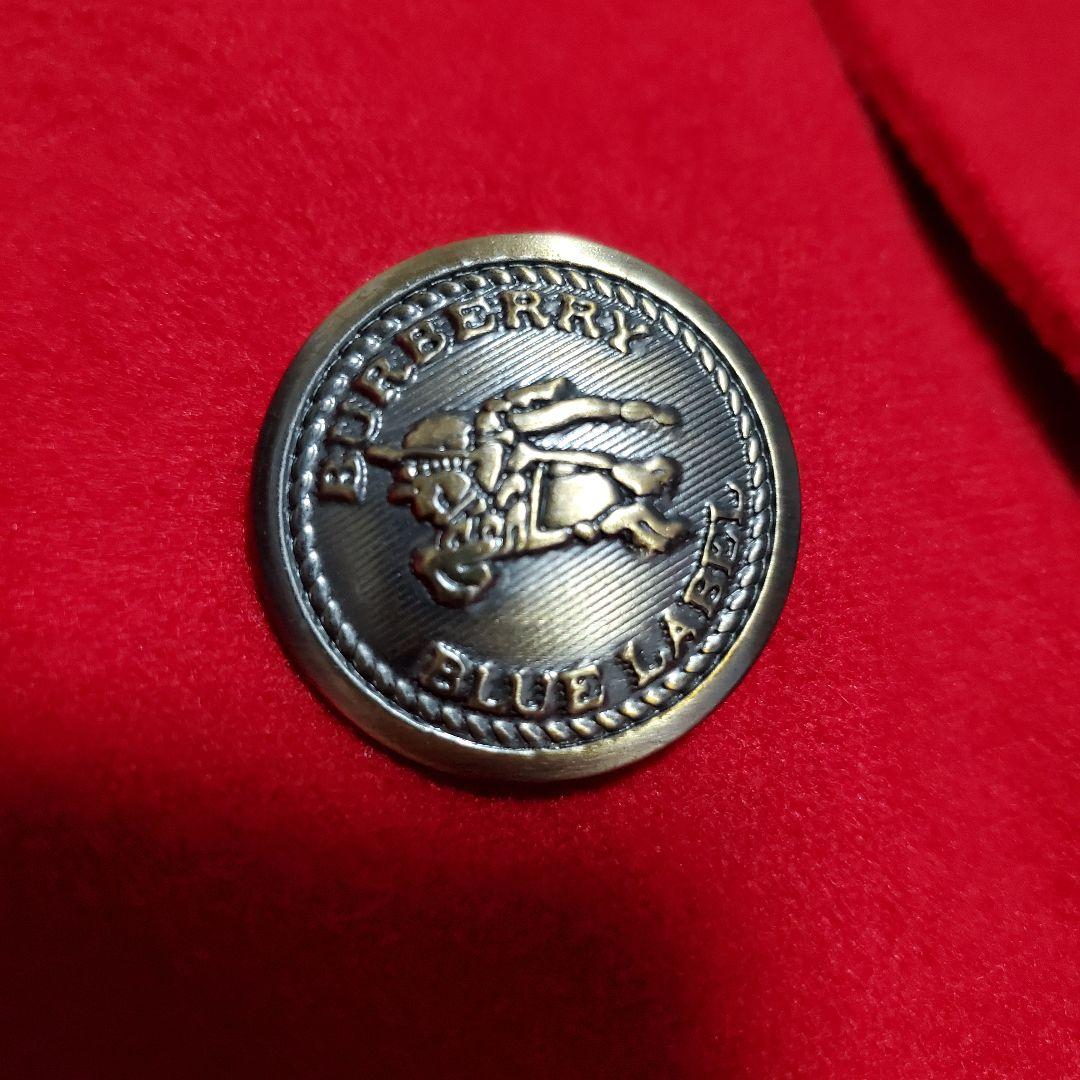 美品✨バーバリーブルーレーベル　ピーコート　銀ボタン　ノバチェック　Sam様