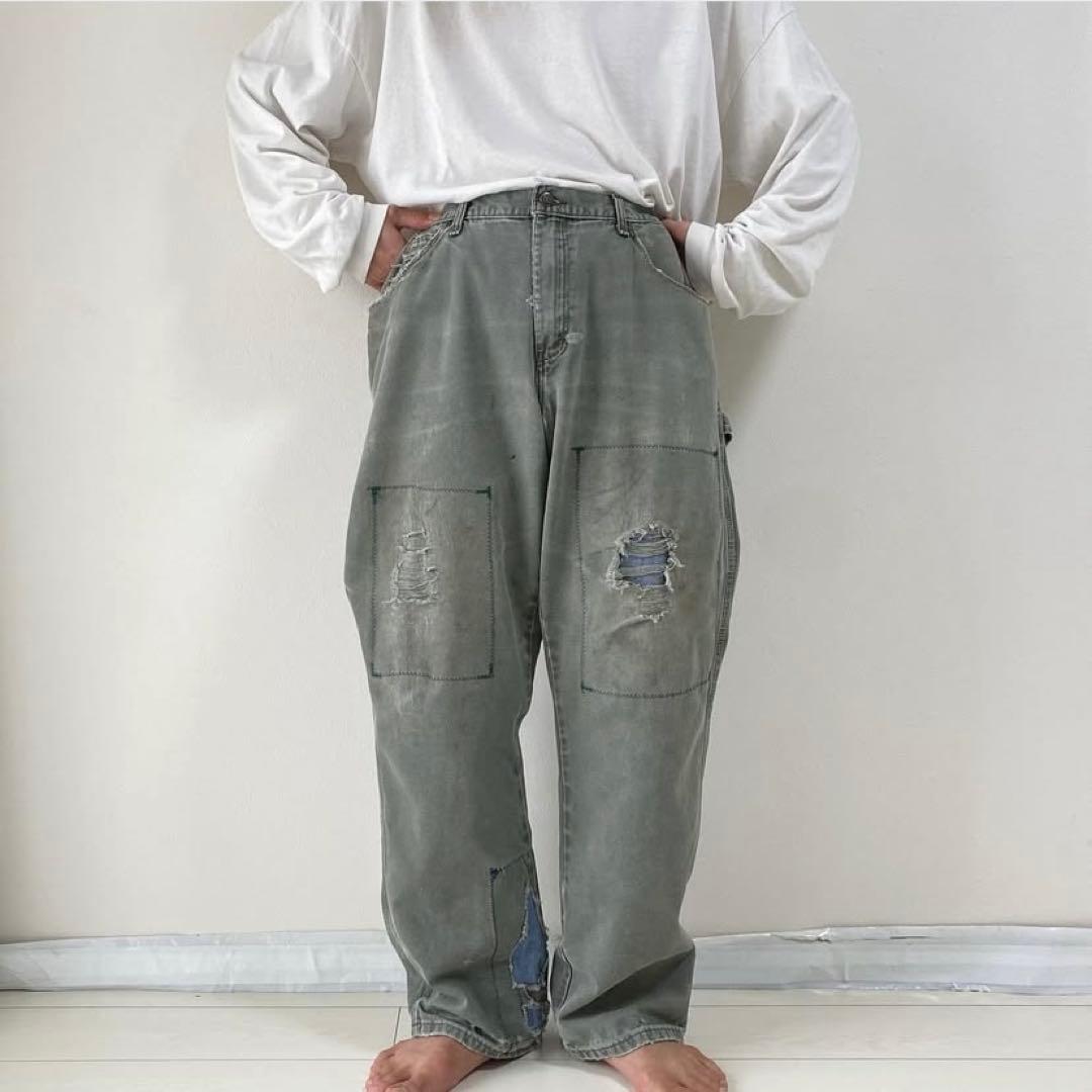 Vintage《Dickies》Work Pants ボロ フェード ３６×３２
